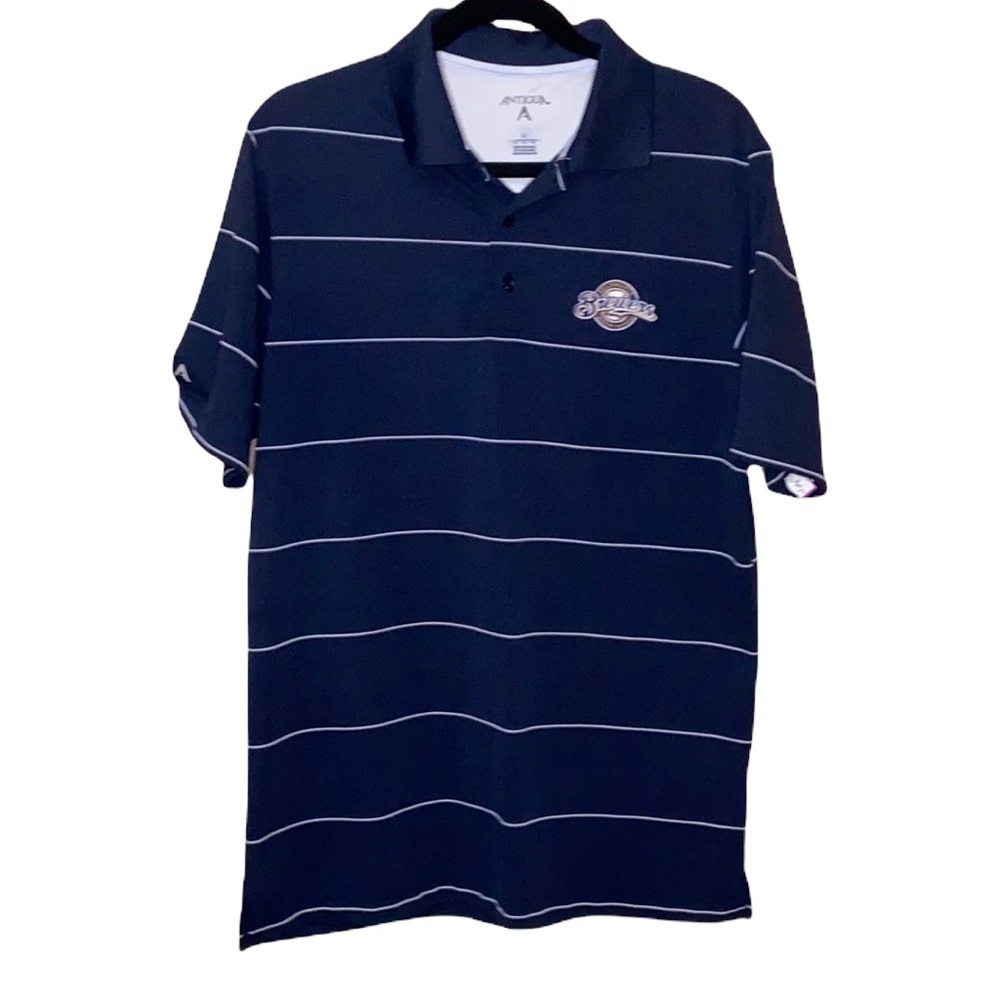 Antigua MLB Milwaukee Brewers Polo